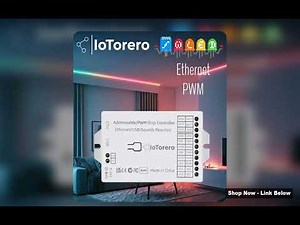 IoTorero WLED Ethernet ESP32 Addressable PWM LED Strip Controllerr Works With Home Assistant