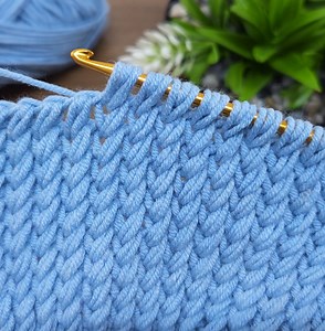 super easy tunisian crochet baby blanket for beginners online tutorial. #crochet #knitting | Aslı ile sanatsal tasarımlar