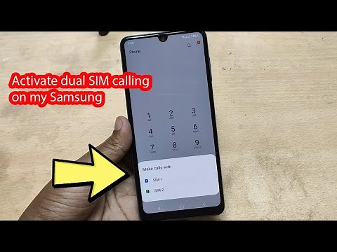 How to enable dual sim calling ask for sim 1 sim 2 Samsung