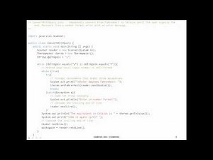 Handling Number Format Exceptions During Input