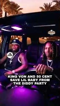 😱50 Cent & King Von SAVE Lil Baby at DIDDY PARTY‼️ #50cent #comedyshorts #kingvon #lilbaby #diddy