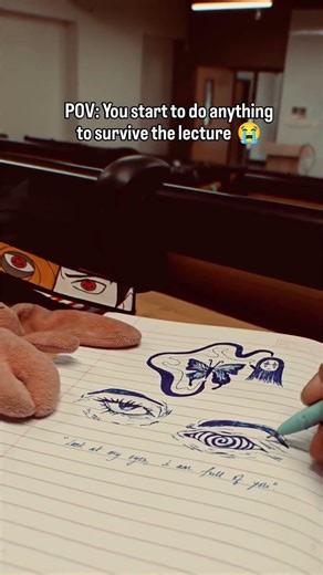 Drawing when the lecture is boring 💀