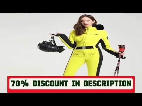 A must-have product! GSOU SNOW One-piece Ski Suit Women Thickening Snowboard Female Overalls Winte