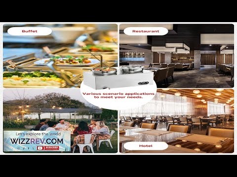 Garvee 2*7.4QT Commercial Soup Warmer 1200W Commercial Bain Marie Steam Table Food