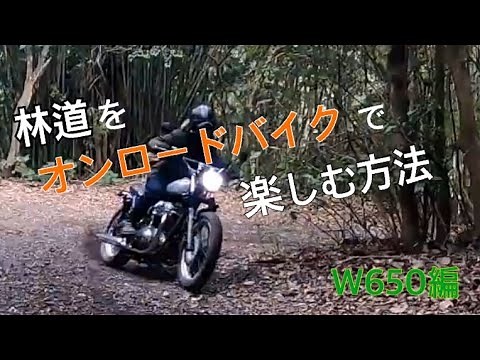林道をオンロードバイクで走る楽しむ方法 (Kawasaki ノーマルW650編) またハマりましたw GoPro8バイク動画撮影 ヘルメットマウント Vol.8