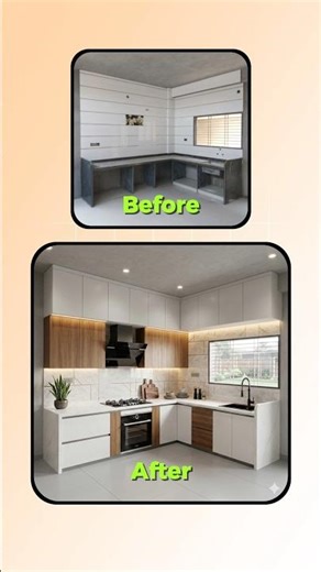 How to create Modern Kitchen Transformation Prompt😍❤️ #shorts