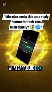 "Who else needs this auto-reply feature for their DMs immediately? #Savage #subtitles #BlueTick