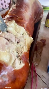 5.5K views · 347 reactions | Lechon, it's a whole pig roasted suckling pig is one of the most popular dishes in the Philippines. The slowly-roasted suckling pig is usually stuffed with lemongrass, tamarind, garlic, onions, and chives, and is then roasted on a large bamboo spit over an open fire. #pinoyfood #pinoyako #bisdak #fbreels23 #fypツ #finals #Rams #teej Jonathan AbucayonJohanna MarieMaria Laveña BiancaAnilyn Leonardo Abucayon@followers | Ma Elena Tragico Abucayon | Facebook