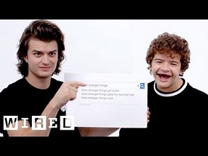 Stranger Things Cast Answer the Web's Most Searched Questions WIRED | HH review