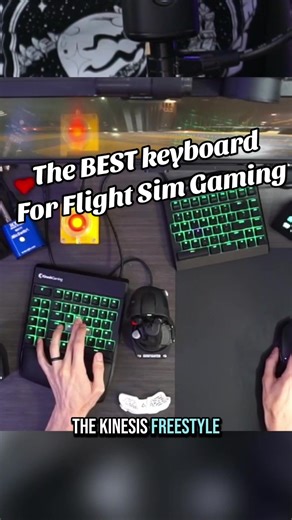 Kinesis Freestyle Edge RGB: Best Keyboard for Flight Sim