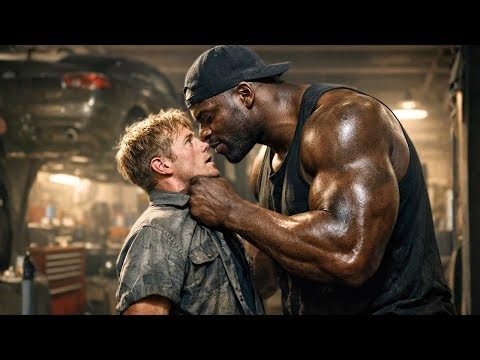 Stretch Your Throat With My 12, Then I'll Stretch the Rest — Giant Black Mechanic Commands Intern