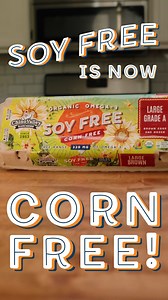 8.7K views · 19 reactions | Exciting news! Our popular Soy Free eggs just got even better - now they're also CORN FREE!  These Organic Omega-3 eggs are fed a special soy-free, corn-free diet that contains flax seed—a grain naturally high in Omega-3 fatty acids reaching levels of around 225mg or more. #eggcellent #organicfarms #soyfreeeggs #cornfreeeggs #omegas3 #freeroaminghens | Chino Valley Ranchers: Organic and Specialty Eggs | Facebook