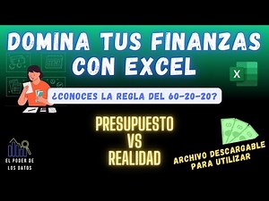 Domina tus Finanzas Personales con Excel! | Presupuesto 60-20-20