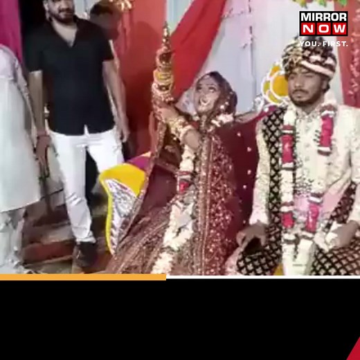 A video showing a bride firing with a pistol at the wedding stage has gone viral on social media. The incident reportedly took place in Uttar Pradesh's Hathras. . . . #UttarPradesh #bride #wedding #fire #pistol #Hathras #groom #video #viral #viralvideo #viralnews | Mirror Now