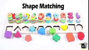 CozyBomB™ Montessori Educational Wooden Toys for Kids Toddler Number Puzzles Sorter Counting Shape Stacker Stacking Game Preschool Math Blocks Toys Gifts for Boy Girl Birthdays Christmas Holidays