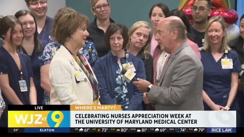 Where's Marty: Celebrating Nurses Appreciation Week at Maryland Medical Center in Baltimore