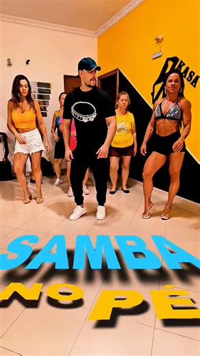 Aula básica de SAMBA NO PÉ! #samba #sambanopé #auladedança #tutorial | Kasa da Dança