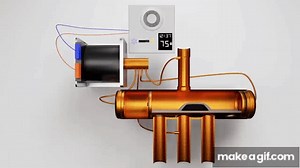 How a Heat Pump Reversing Valve Works on Make a GIF
