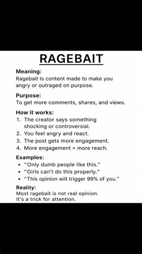What is ragebait - Meaning of ragebait - Definition of ragebait