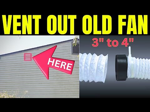 Steps to Venting an Old Exhaust Fan with 3" Duct Through A Gable Wall