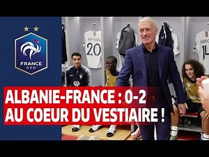 Dans le vestiaire des Bleus à Tirana (2-0), Equipe de France I FFF 2019