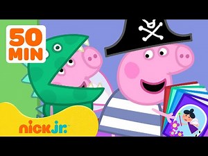 Peppa Pig Plays Pretend & Family Adventures! 🐷 | 50 Minute Compilation | Nick Jr.