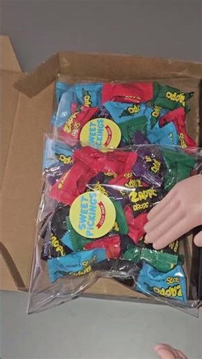 Packing an order of Zappo Drops