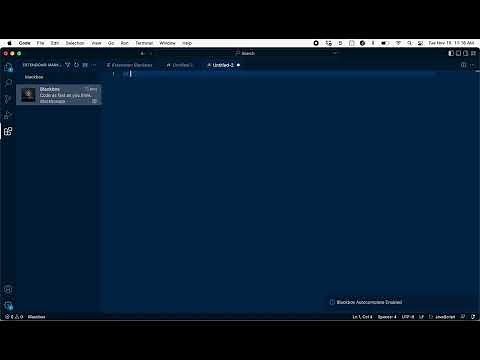 how to enable Blackbox Autocomplete on vs code?