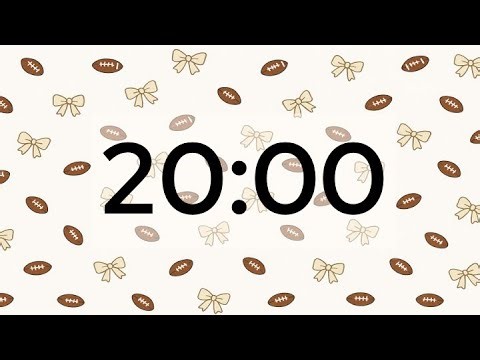🏈 25 Minute Classroom Countdown Timer | Football Season Neutral Theme | Focus & Productivity Timer