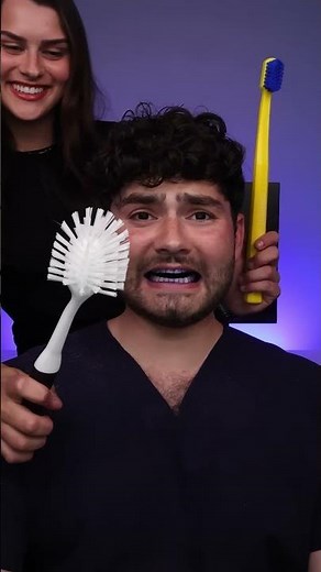 Left or Right ?? (ASMR Toothbrush Battle !!)