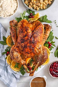I’m here to help make your Thanksgiving turkey a breeze! 🦃 This step-by-step guide has everything you need to roast a juicy, tender turkey with perfectly crispy skin. From prep to roasting tips, this recipe has all you need to make this year’s turkey your best one yet! Need a hand with your Thanksgiving prep? I’ll also send you a complete Thanksgiving meal plan, timeline, and grocery list to make it all easier! To get the full turkey recipe and the Thanksgiving meal plan sent straight to your D