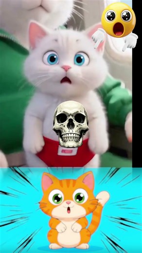 OMG! Cat Reacts to Viral Video 😹#CatReaction #CatShorts