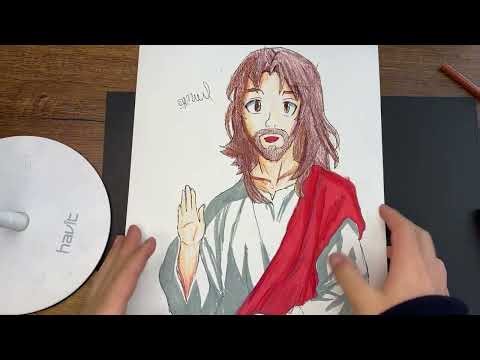 Especial de Semana Santa | Cómo dibujar a Jesús estilo anime paso a paso