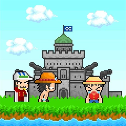 not mochi but donuts #pixelart #onepiece #luffy