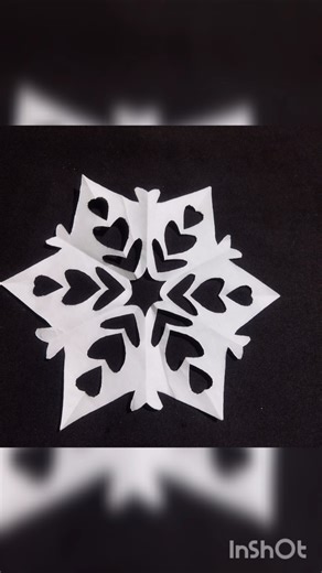 how to make a beautiful snowflakes design❤❤❤ #artscraft #shortvideo 💔💔💔💞💞💞👍👍👍