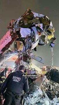 Flugzeug kracht in Feuerwehrfahrzeug – was ist passiert? #shorts #flugzeug #newyork