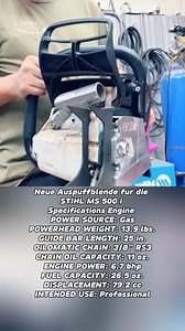5.4K views · 17 reactions | Neue Auspuffblende fur die STIHL MS 500...