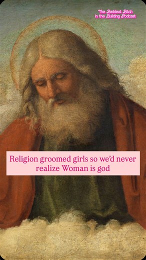 Neeki Motabar aka Machiavellian Barbie 🎀 on Instagram: "Religion groomed girls so we’d never realize Woman is god ✨FULL EPISODE OUT NOW ON SPOTIFY/APPLE PODS/YT . . . #patriarchy #religion #atheist #history #sprinklesprinkle #feminism #itgirl #selfworth"