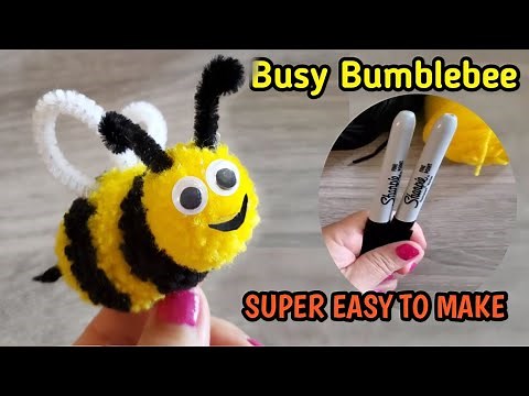 DIY | HOW TO MAKE BUMBLEBEE - Bee Craft #diy #artsandcraft #beemaking #bee