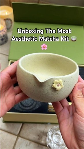 Unboxing The Most Aesthetic Matcha Kit #fyp #shorts