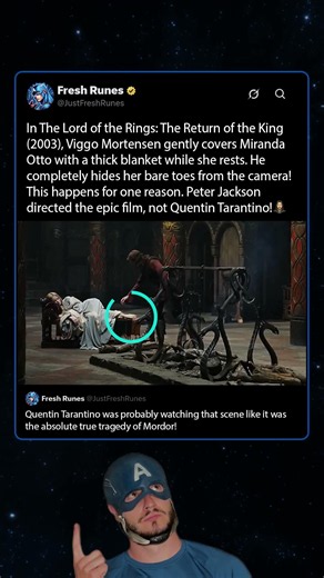 In The Lord of the Rings The Return of the King (2003), Viggo Mortensen avoided it
