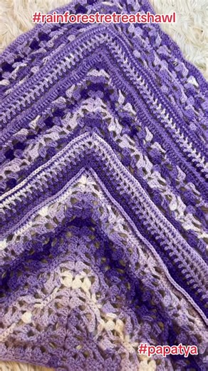 RAINFOREST RETREAT PATTERN ON ETSY.🌸 PAPATYA BATIK OMBRE YARN.💜 #crochet #fyp #crochetersoftiktok #creator #crochettiktok