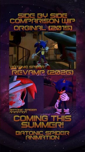 Sonic.exe/Rainbow Factory Revamp Comparison #sonicexe #rainbowfactory #sfm #parody