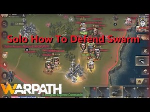 Warpath Tutorial 123 - Solo How To Defend Enemy Swarm & Airforce Attacks (HunterBBQ Tips & Tricks)