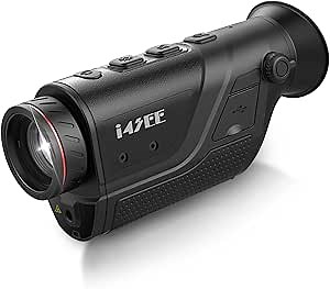 M25-384 Thermal Imaging Monocular for Hunting, 10mm Focal Lens 384x288(50Hz) Infrared Night Vision Telescope with Long Battery Life Up to 10 Hours, Thermal Scopes for Outdoor Night Vision