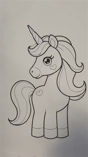 🦄 unicorn #coloring #drawing #coloringadventure #art #coloringforkids #colorines#painting