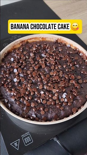 ​Stop! 🛑 Make this NO-OVEN Banana Cake in a Pan! 🍌🍫#noovencake #bananarecipe #easyrecipe #baking