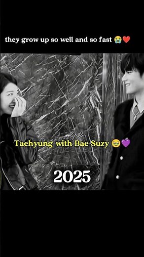 Taehyung spotted with Bae Suzy again 😭❤️‍🩹2013 vs 2025🤏#taehyung #bts #shortvideo