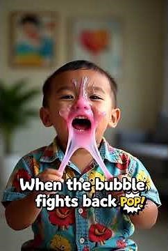 Kid Blows BIGGEST Bubble Ever… Then Disaster! 🤯😂