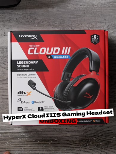 HyperX Cloud III S Gaming Headset Unboxing Experience